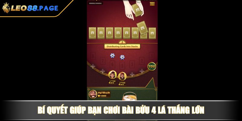 Cách Chơi Bài Bửu 4 Lá – Hướng Dẫn Chi Tiết Cho Người Mới 4 Bí quyết giúp bạn chơi bài bửu 4 lá thắng lớn