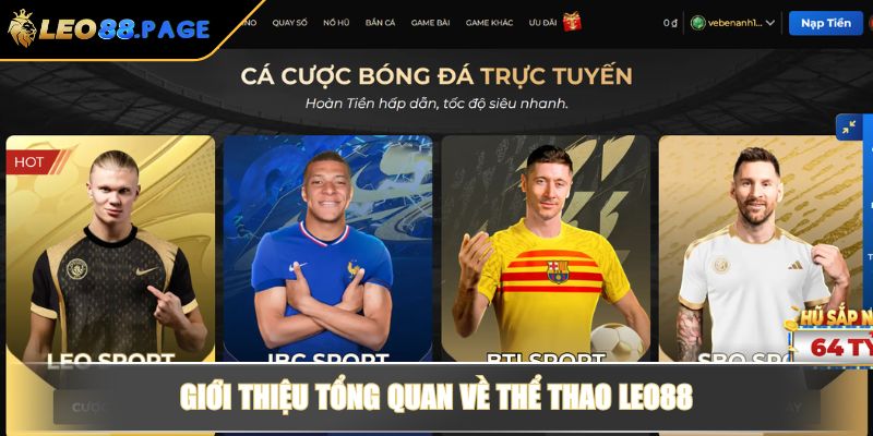 Giới thiệu tổng quan về Thể Thao LEO88